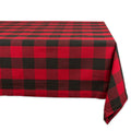 Design Imports Red Buffalo Check Kitchen Tablecloth 84 Inch Wide X 60 Inch Long