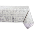 Design Imports Silver Christmas Collage Kitchen Tablecloth 84 Inch Wide X 60 Inch Long