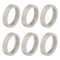 Design Imports Silver Circle Napkin Ring Set Set Of 6