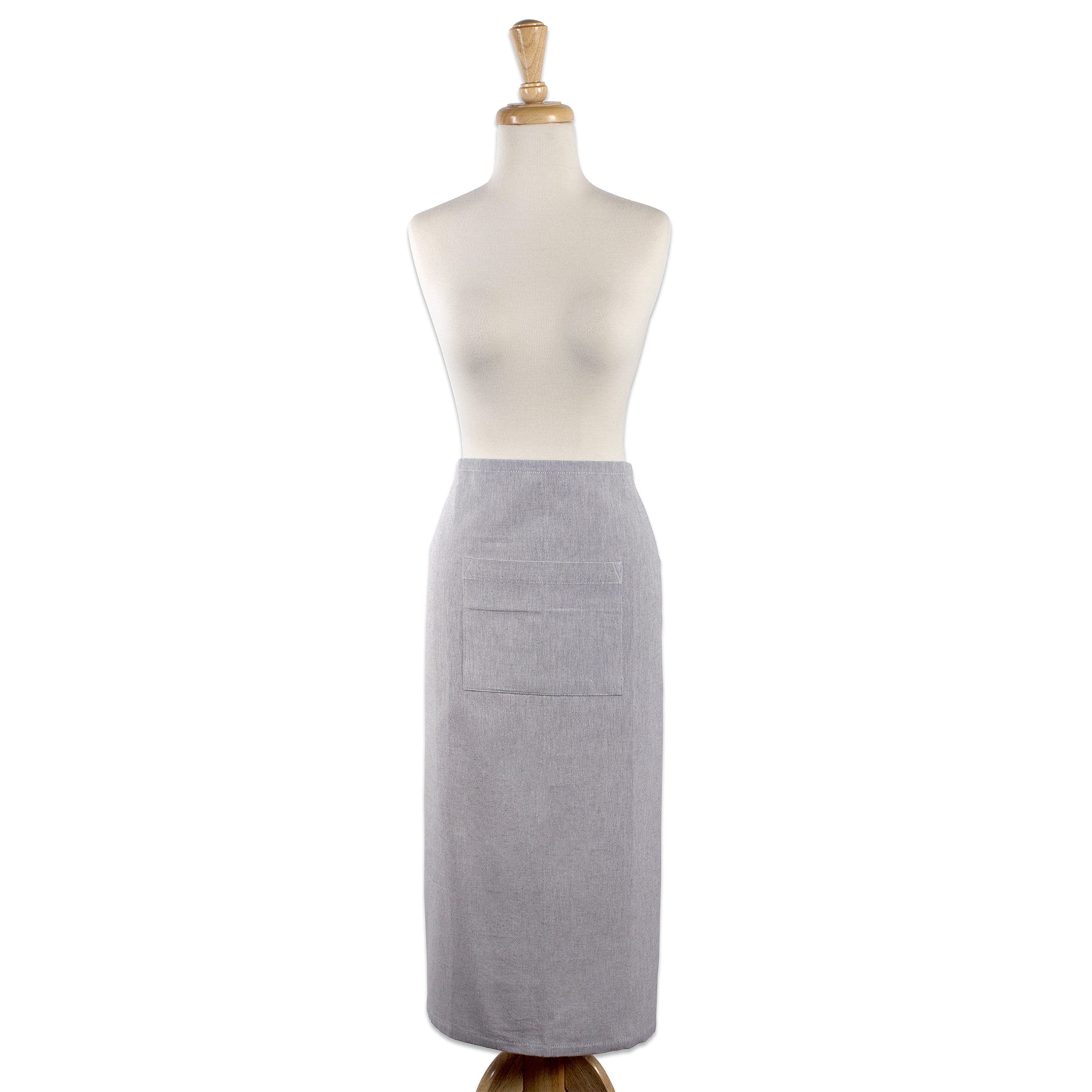 Design Imports Solid Cambray Bistro Kitchen Apron