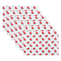 Design Imports Summer Stripe Polyester Outdoor Placemat Set Set Of 6