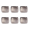 Design Imports Textured Square Kitchen Napkin Ring Set Set Of 6