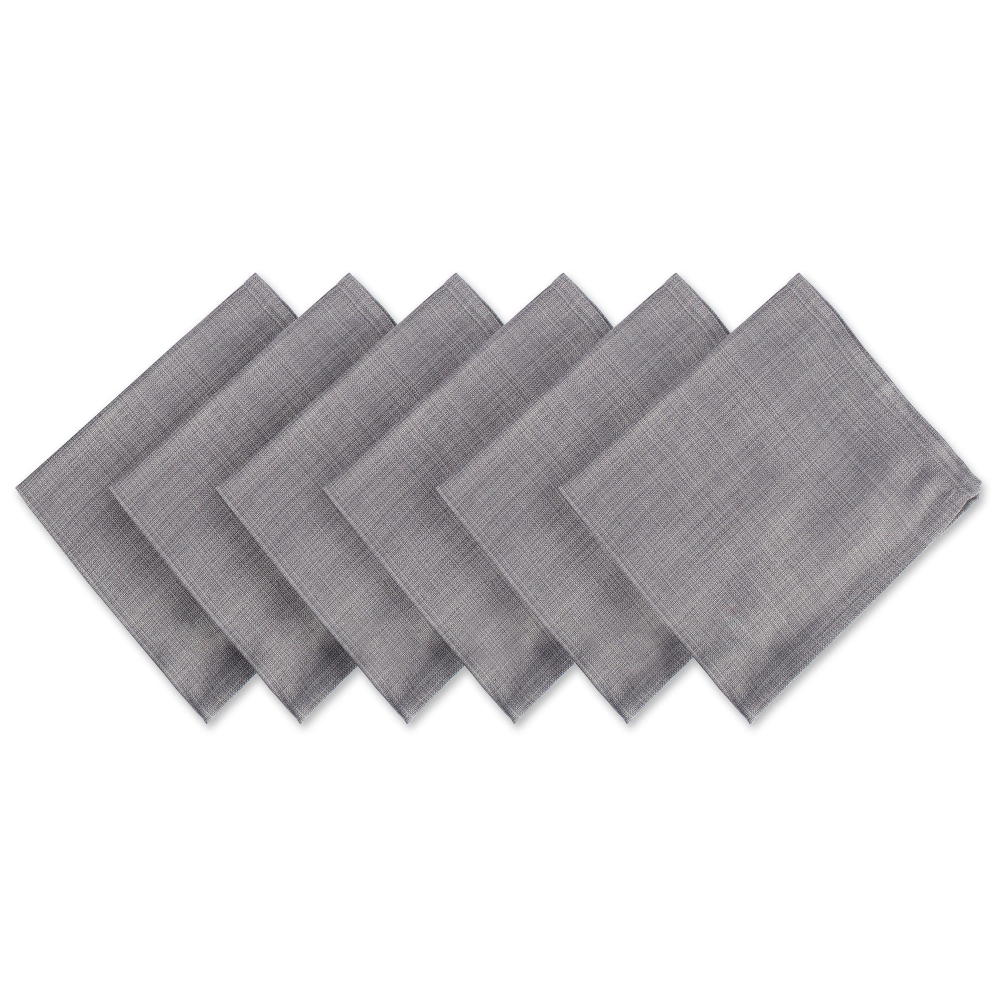 Design Imports Variegated Gray Napkin Set Set Of 6