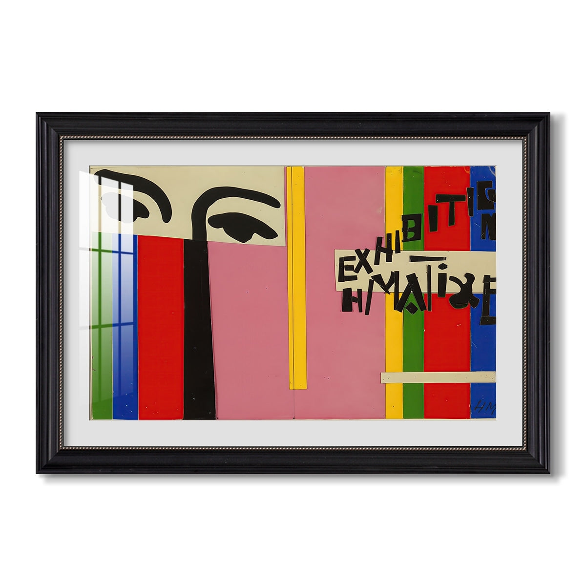 Design For Cover Of Exhibition 1951 Henri Matisse Custom Framed Print