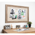 Designovation Beatrice Decorative Framed Linen Fabric Pinboard 29.5X45.5