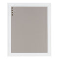 Designovation Bosc Framed Gray Linen Fabric Pinboard