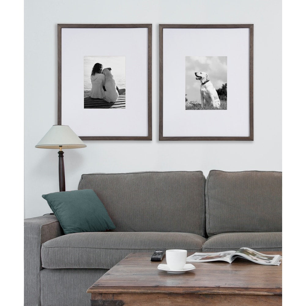 Designovation Gallery Wood Wall Picture Frame Set Of 2