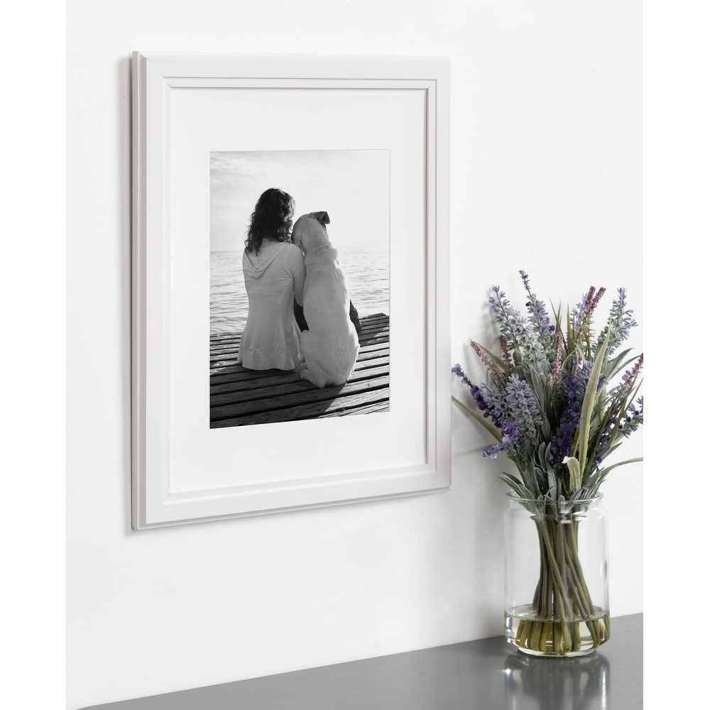 Designovation Kieva 11X14 Matted To 8X10 Wood Picture Frame Set Of 4