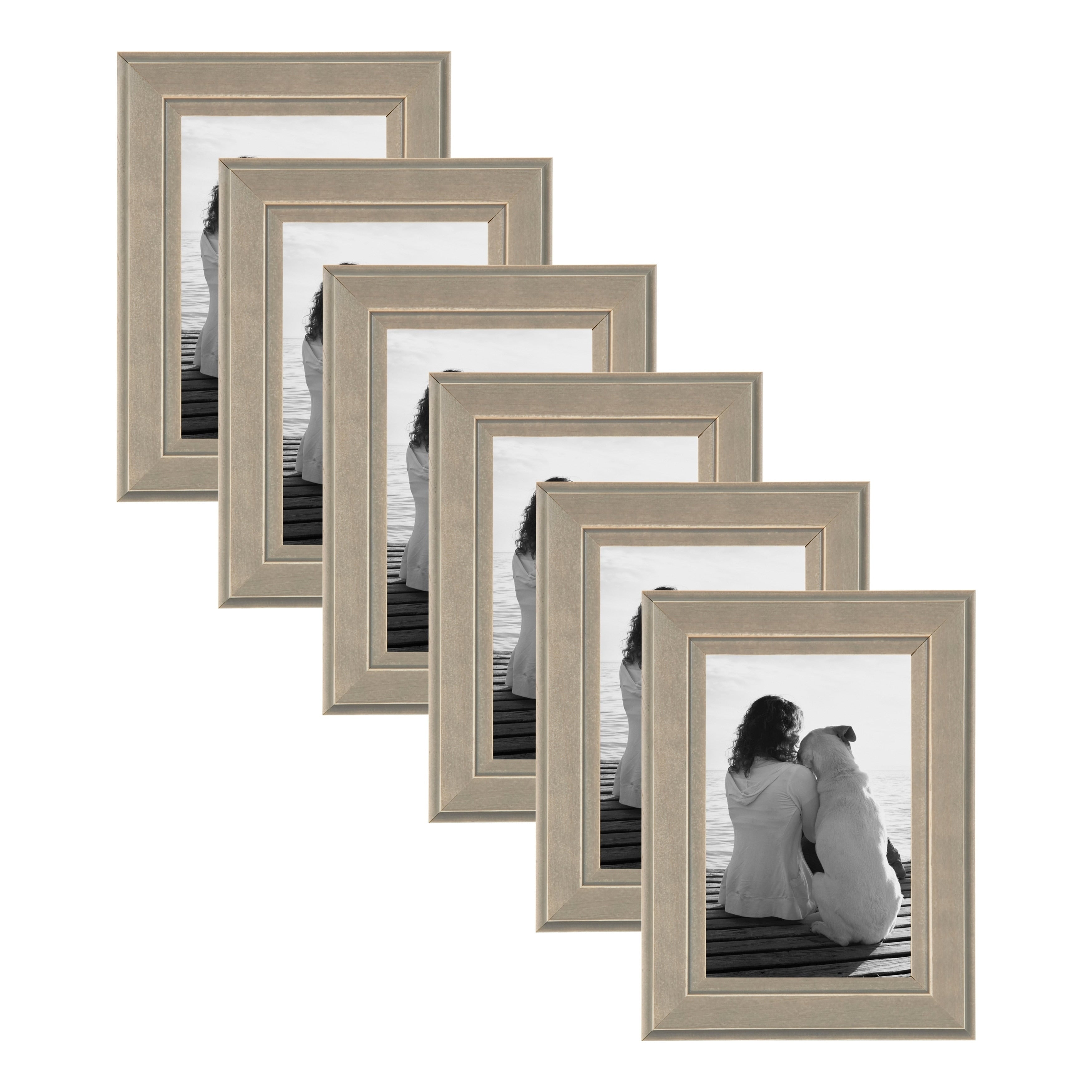 Designovation Kieva Solid Wood Picture Frame Set