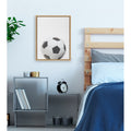 Designovation Sylvie Color Soccer Ball Portrait Framed Canvas