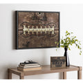 Designovation Sylvie Football Laces Framed Canvas By Shawn St. Peter