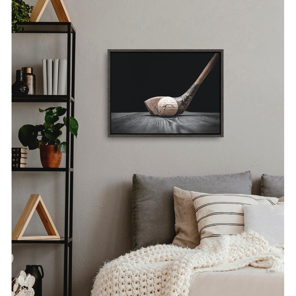 Designovation Sylvie Golf Club And Ball Framed Canvas By Shawn St. Peter