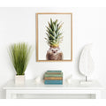 Designovation Sylvie Hedgehog Pineapple Framed Canvas By Amy Peterson