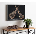 Designovation Sylvie Lacrosse Sticks Framed Canvas By Shawn St. Peter