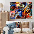 Designart Abstract Music And Rhythm Abstract Canvas Art Print