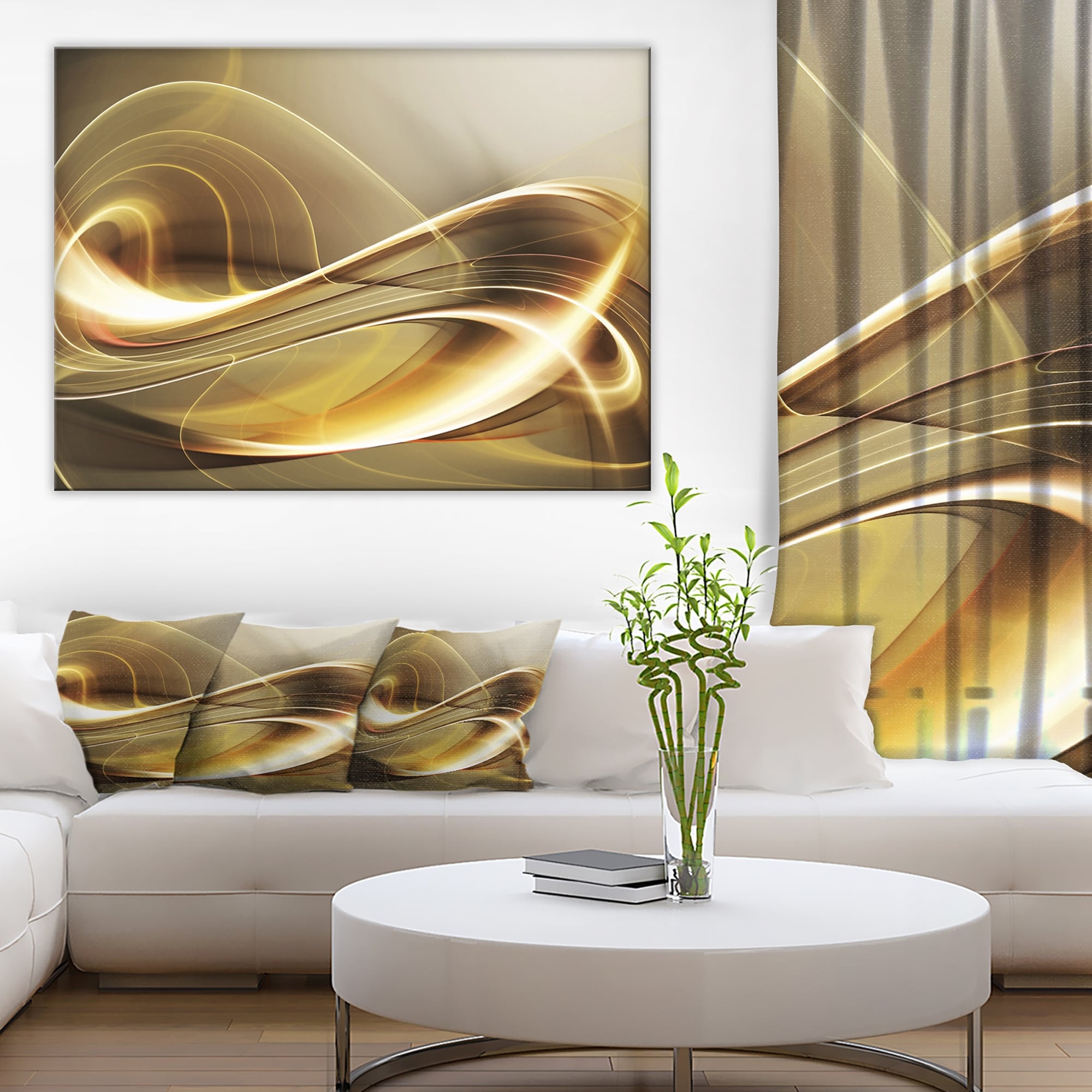 Designart Elegant Modern Sofa Abstract Digital Canvas Print