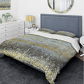 Designart Glam Rain Abstract Iii Glam Bedding Set Duvet Cover Shams