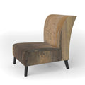 Designart Into The Wild Gold Buffalo Upholstered Modern Farmhouse Accent Chair
