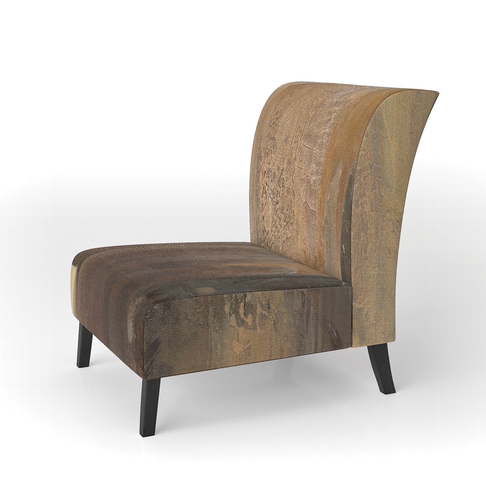 Designart Into The Wild Gold Buffalo Upholstered Modern Farmhouse Accent Chair