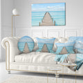 Designart Pier Infinite To The Sea Seascape Photo Canvas Print