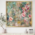 Designart Flower Shower Iii Farmhouse Framed Art Print