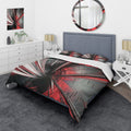 Designart Fractal 3D Deep Into Middle Modern Contemporary Bedding Set Duvet Cover Shams