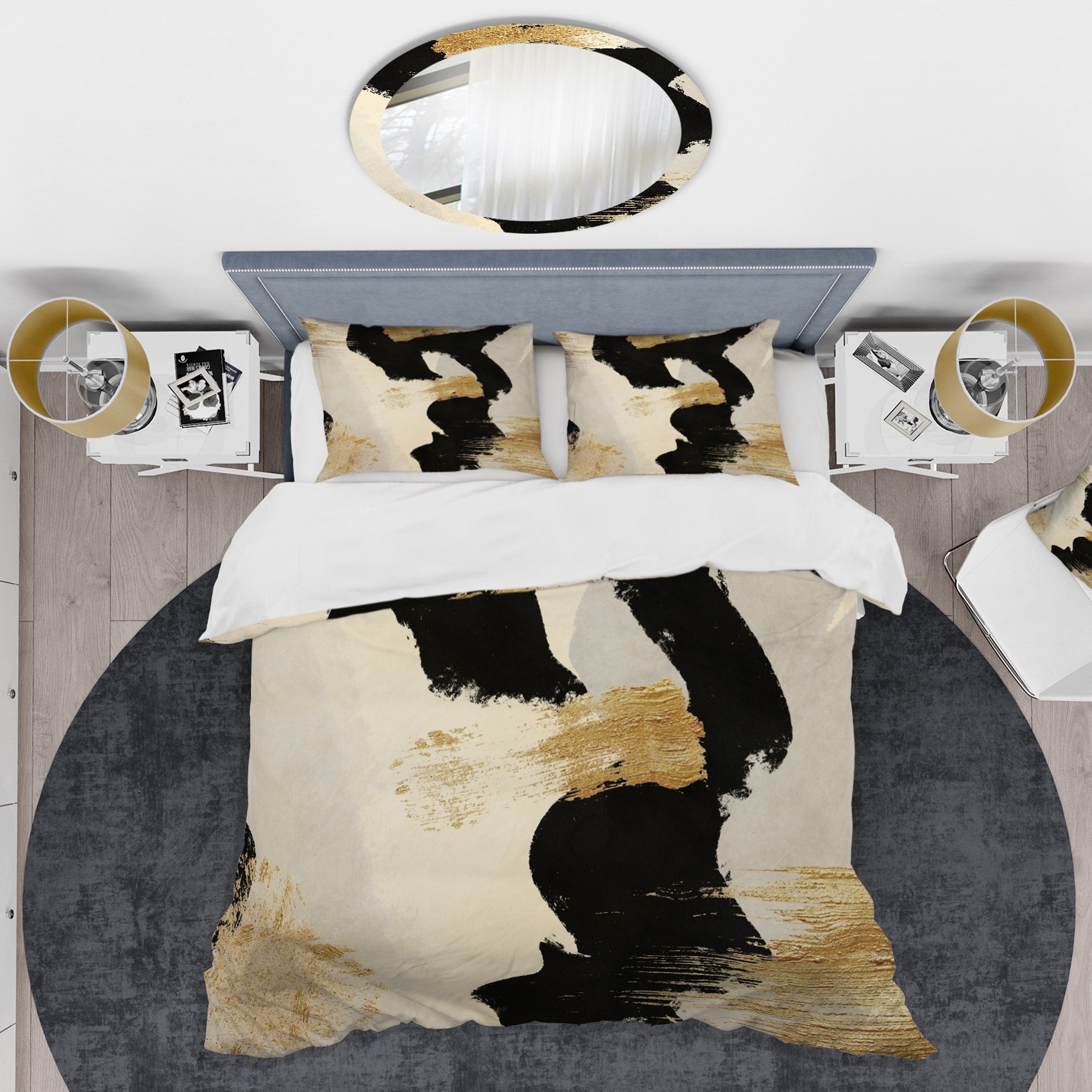 Designart Glam Collage Ii Glam Bedding Set Duvet Cover Shams