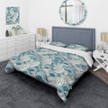 Designart Great Wave Inspiration Coastal Pattern Bedding Set Duvet Cover Shams