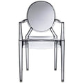2Xhome Set Of Two 2 Clear Modern Plastic Armchairs Made From Polycarbonate Plastic Chair