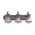 Designers Fountain 87003 Darby 3 Light 24 Wide Bathroom Vanity Light With Seedy Glass Shades N A
