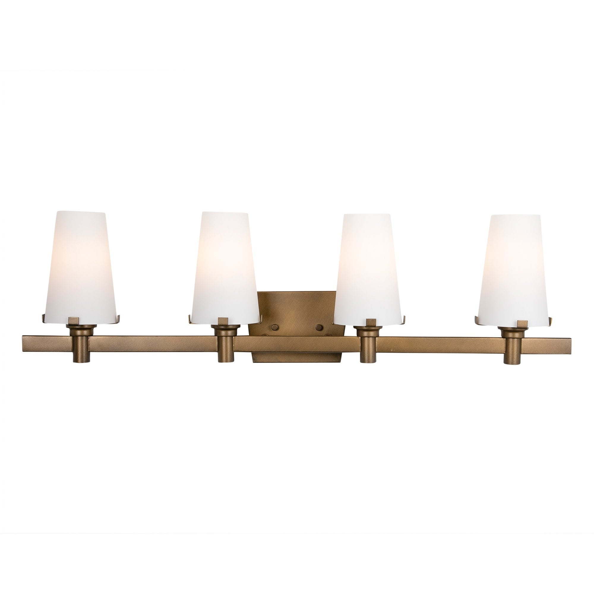 Designers Fountain 87904 Hyde Park 4 Light 32 Wide Bathroom Vanity Light With Seedy Glass Shade N A