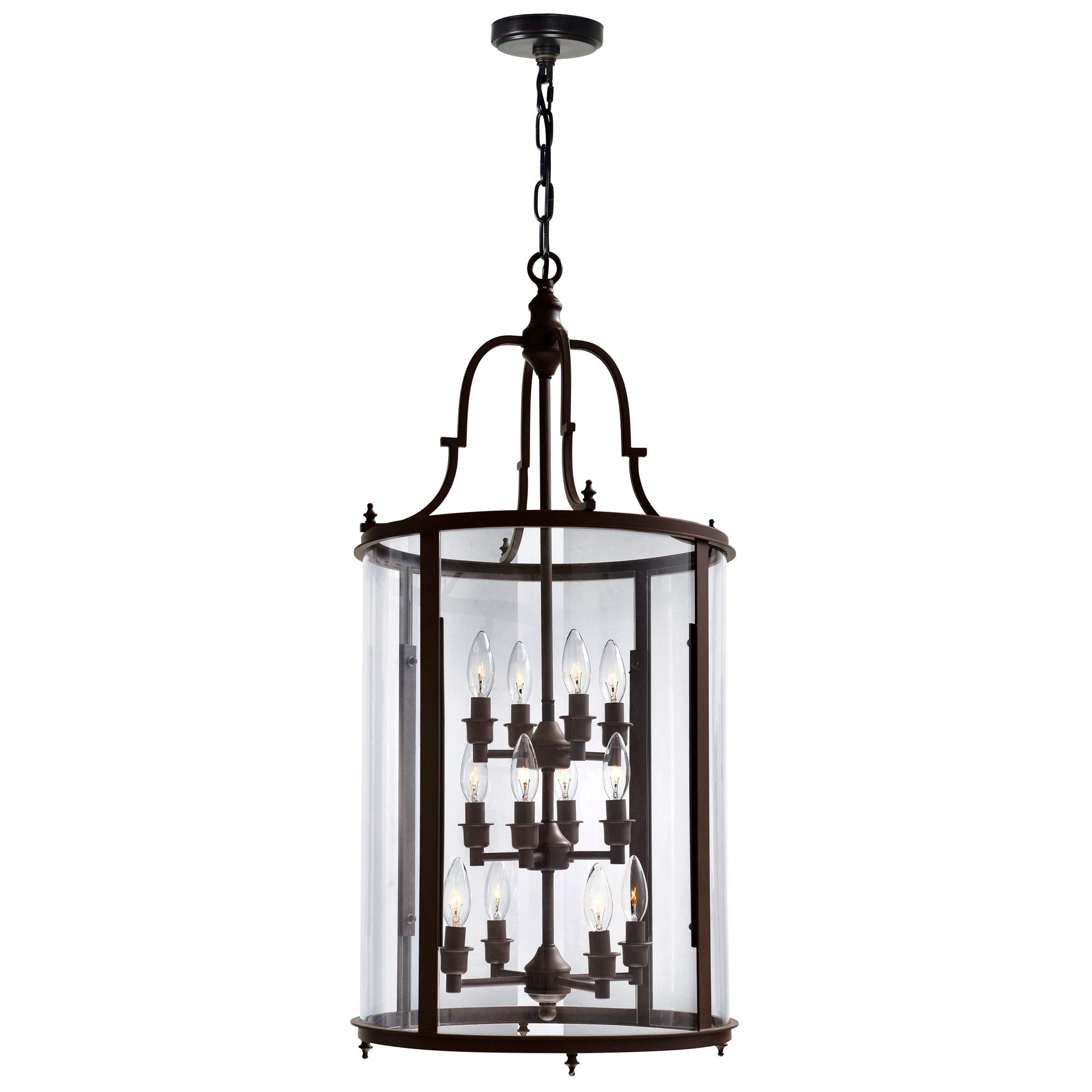 The Gray Barn Evergreens 12 Light Chandelier With Oil Rubbed Bronze Finish