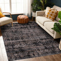 Desire Collection Abstract Brown Black Area Rug