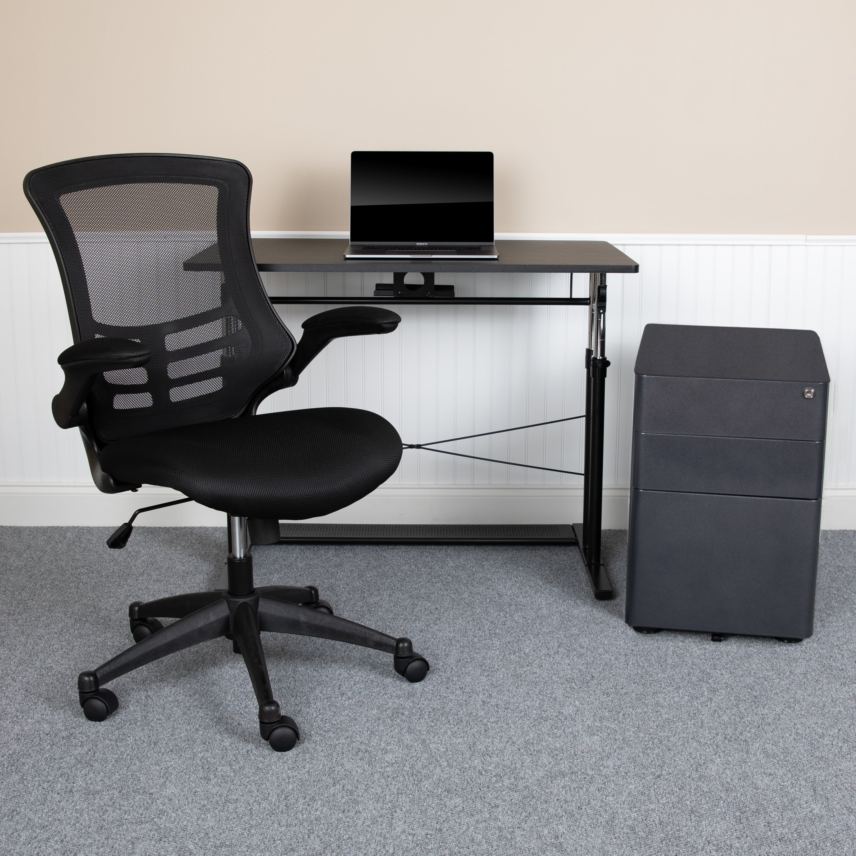 Desk Chair Cabinet Set