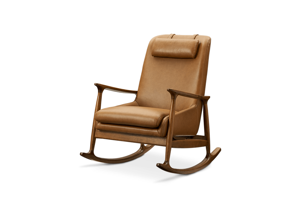 Desmond Leather Rocking Armchair