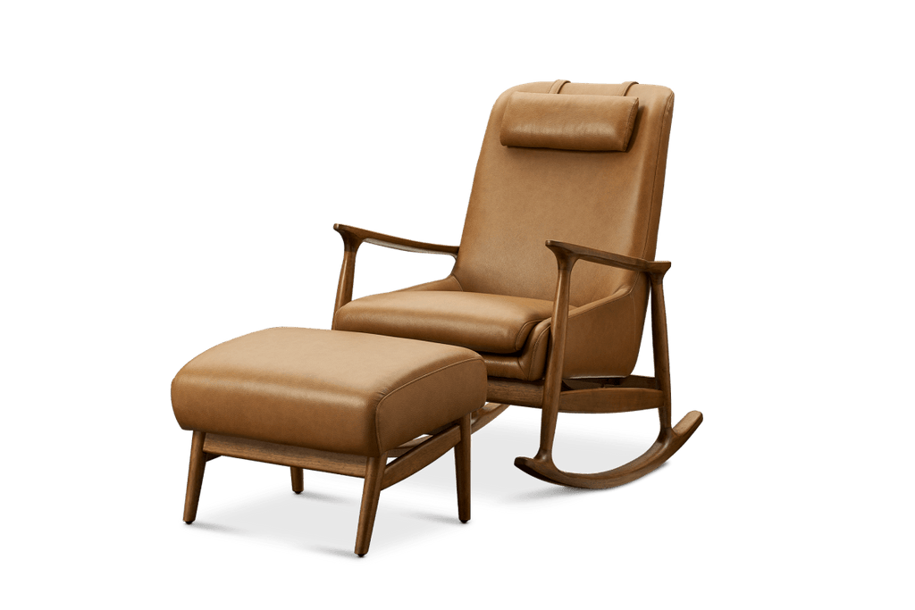 Desmond Rocking Armchair with Ottoman