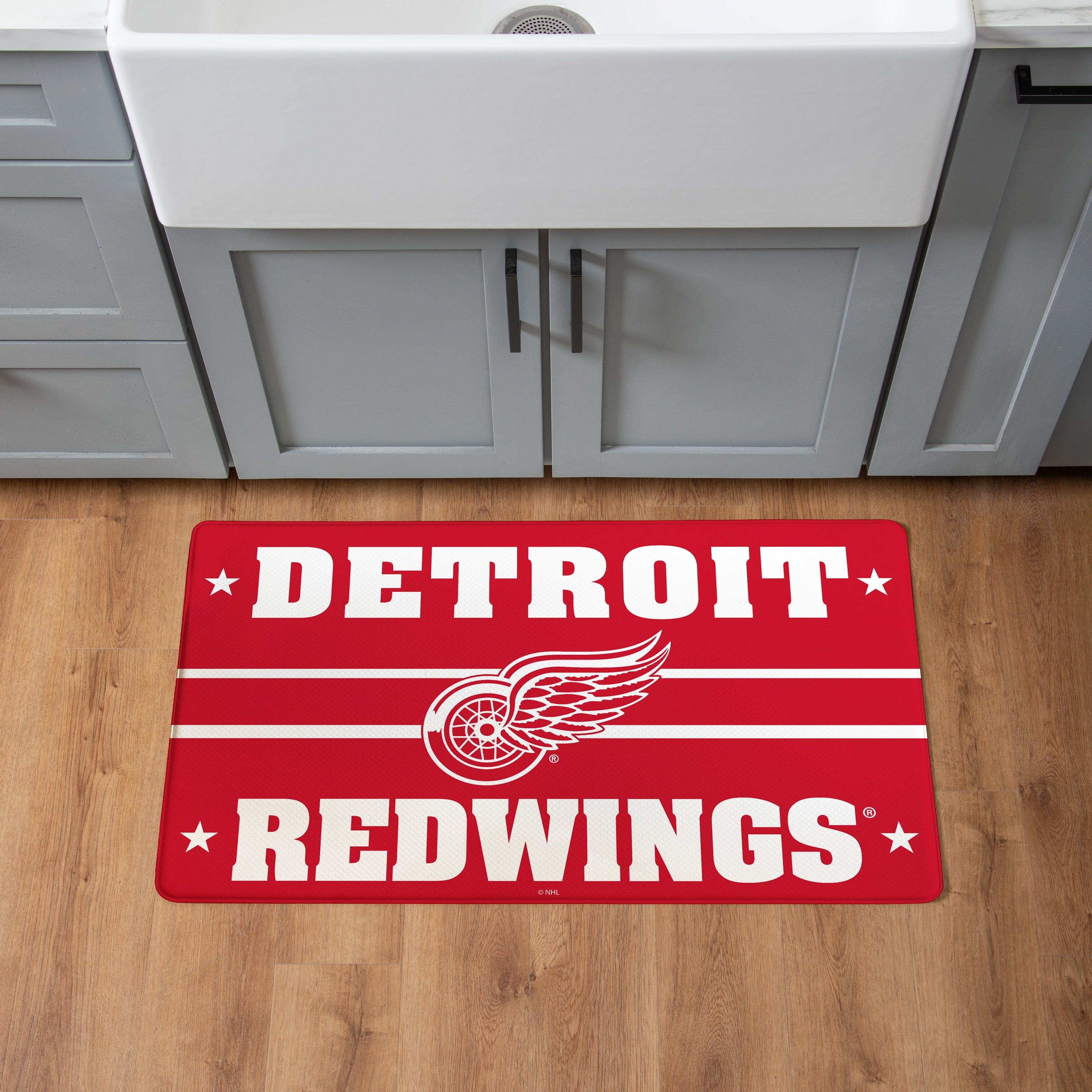 Detroit Red Wings Anti Fatigue Door Mat 30 X 18