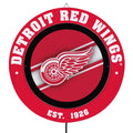 Detroit Red Wings Led Metal Lit Wall Sign Decor