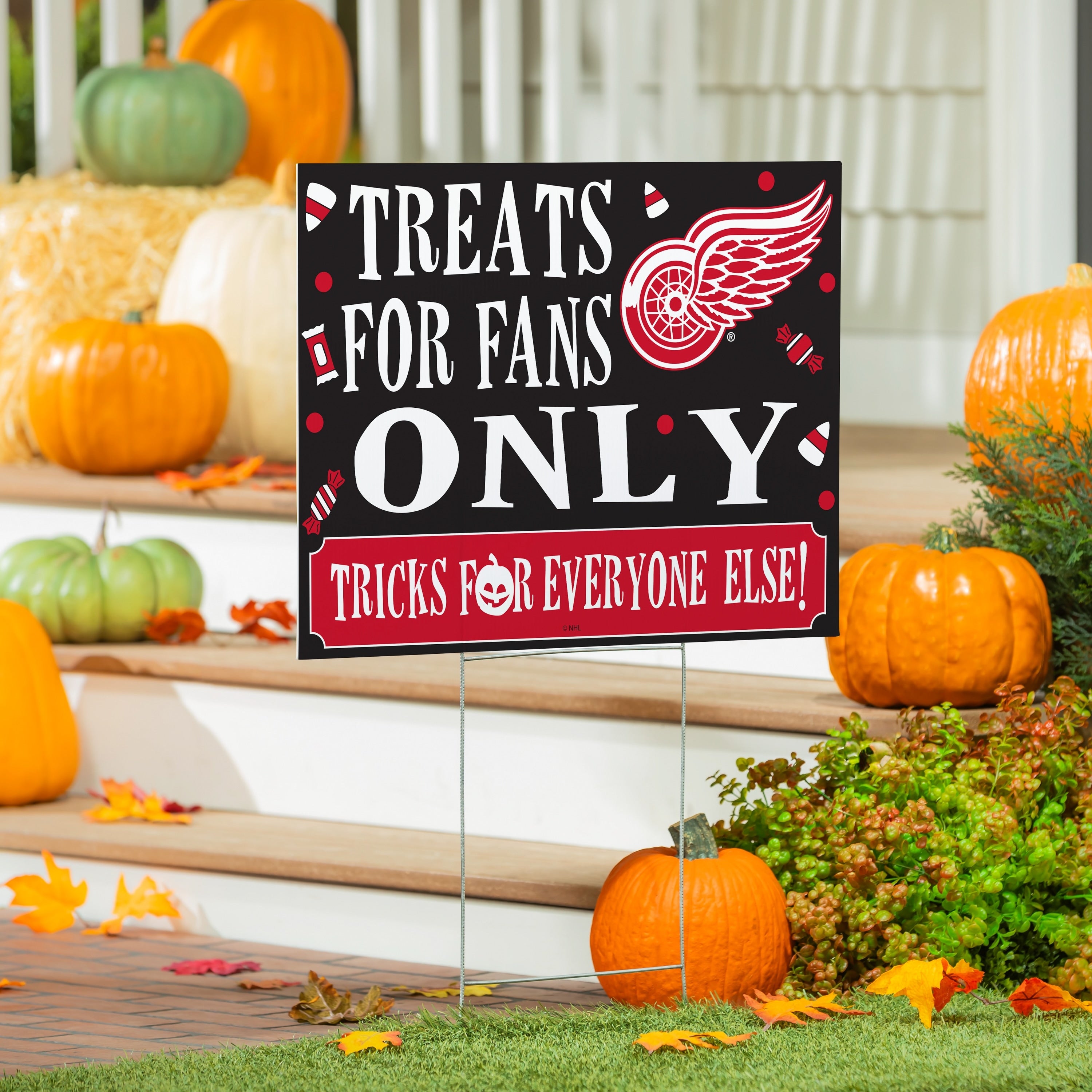 Detroit Red Wings Yard Sign Halloween Treats For Fans