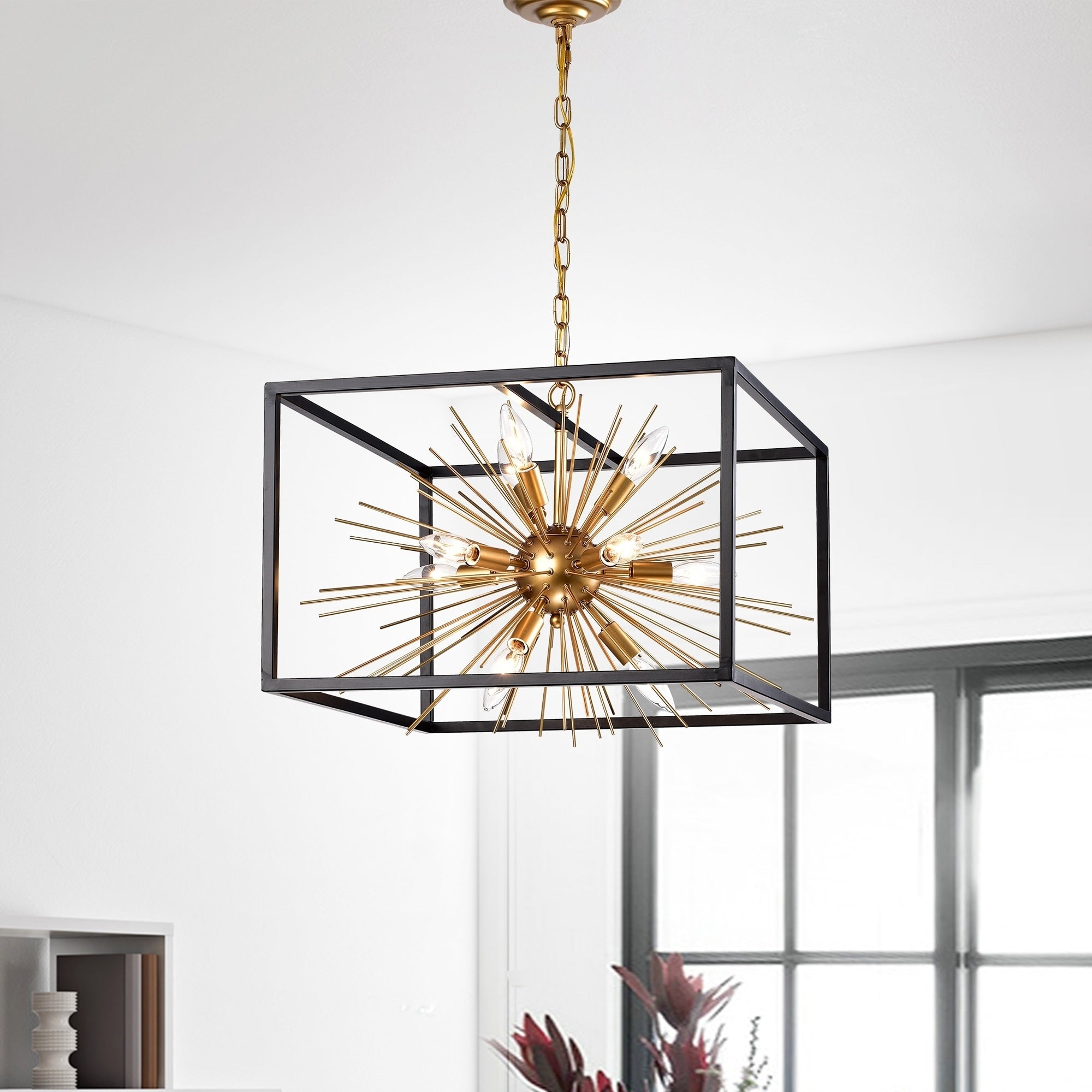 Dharde Matte Black Bronze 11 Light Chandelier