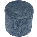 Diagonal Tufted Foldable Storage Ottoman With Reversible Lid