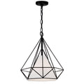 The Gray Barn Bearwood 1 Light Chandelier With Black Finish