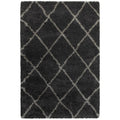 Porch Den Suncrest Charcoal Lattice Shag Area Rug 53 X 76