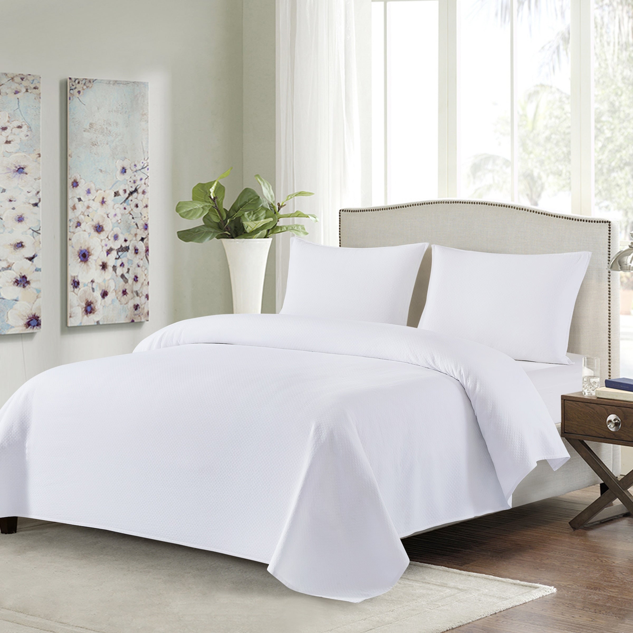 Diamond Matelass Cotton Quilt Bedding Set