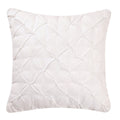 Diamond Tuck White Feather Down 17X17 Throw Pillow