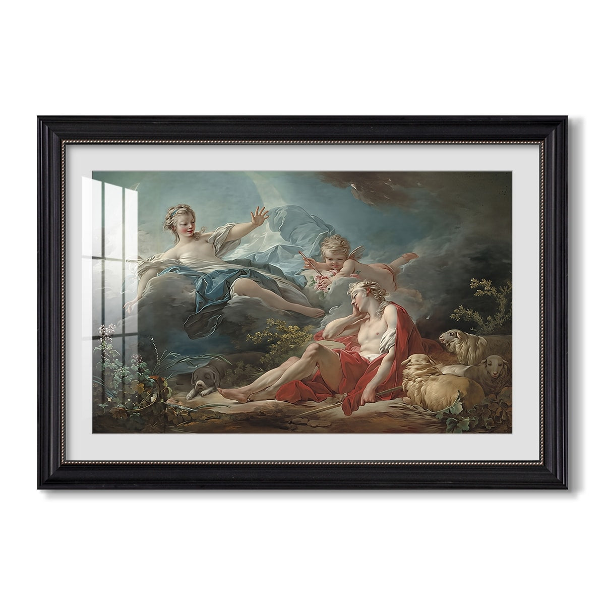 Diana And Endymion C 1753 1756 Jean Honore Fragonard Custom Framed Print