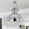 Didya 1 Light 13 Inch Chrome Dome Pendant