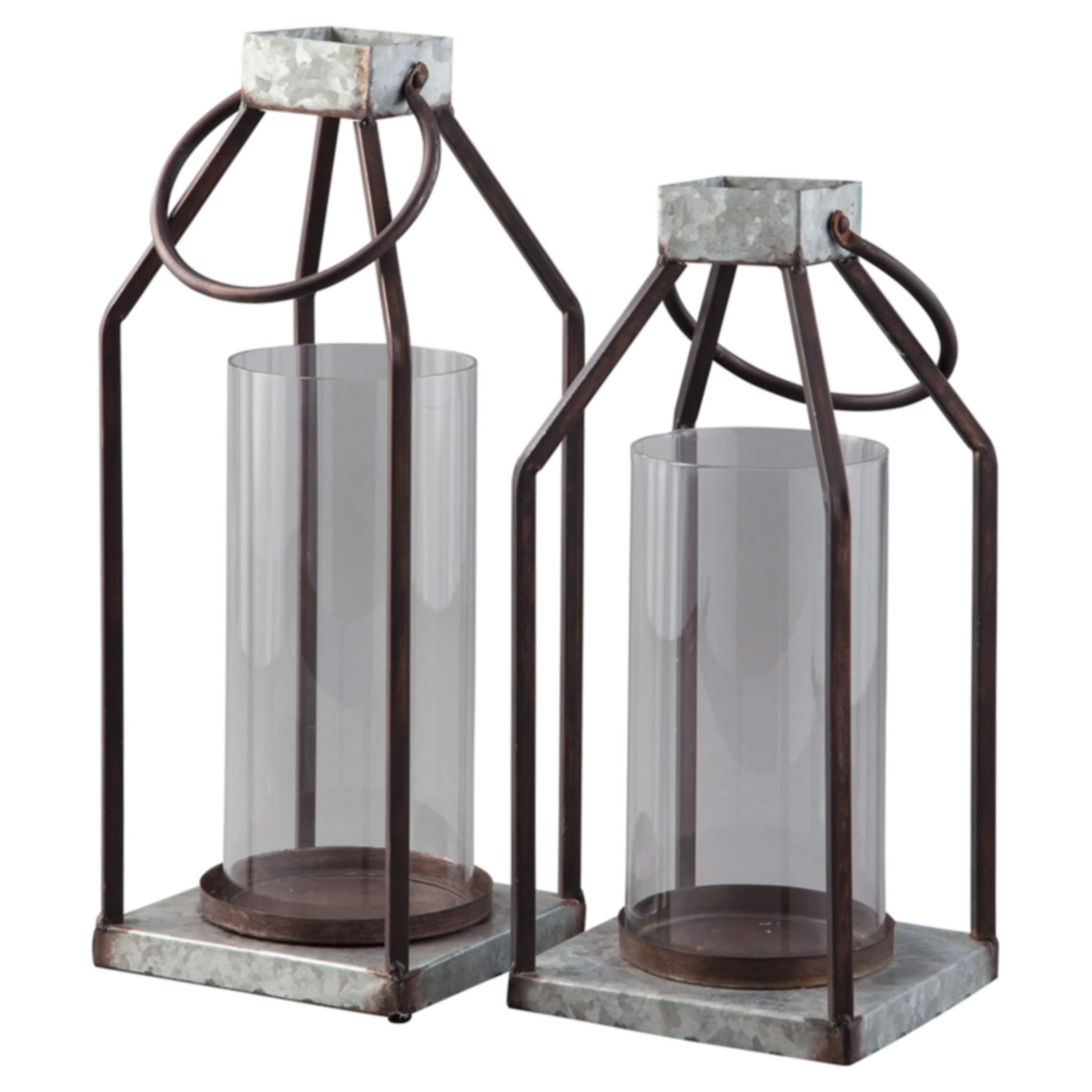 Signature Design By Ashley Diedrick Set Of 2 Lanterns