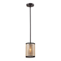 Diffusion 6 Inch Wide 1 Light Mini Pendant In Oil Rubbed Bronze 6In W X 6In D X 8In H