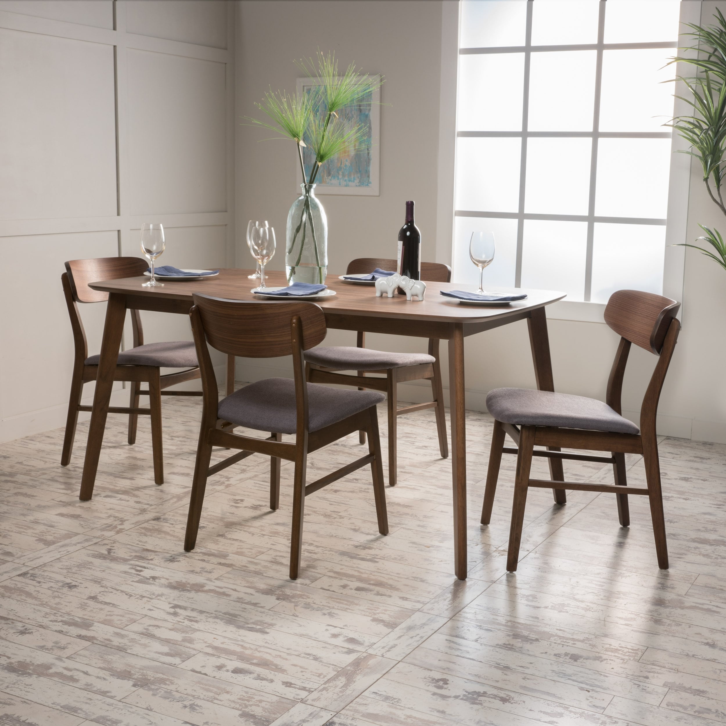 Dimick Mid Century Modern 5 Piece Dining Set By Christopher Knight Home